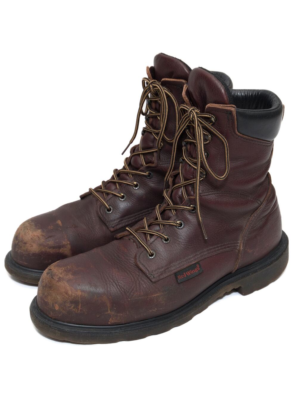Red Wings SUPERSOLE® 2.0 8-inch Safety Steel Toe Brown Leather Boots Size 13